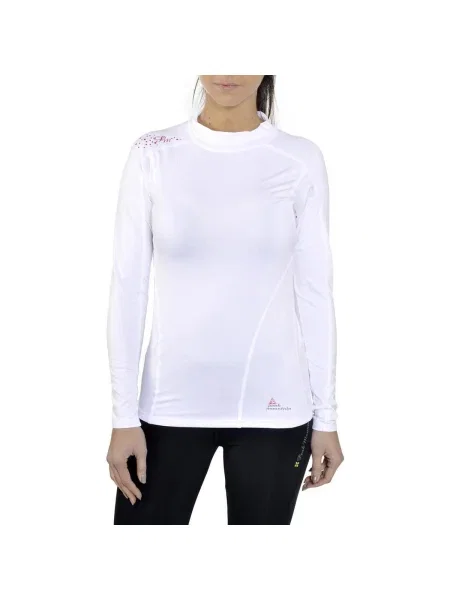 Tricou mânecă lungă Peak Mountain alb