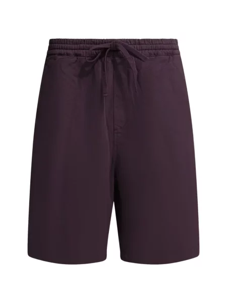 Pantaloni scurți Carhartt Wip cu autograf cu cordon violet