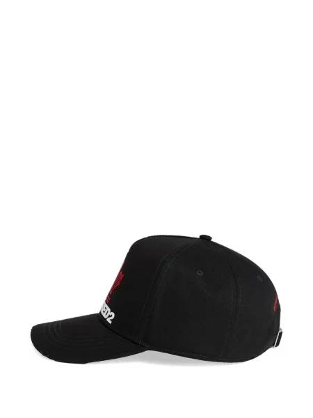 Șapcă Dsquared2 zdrențuiți negru