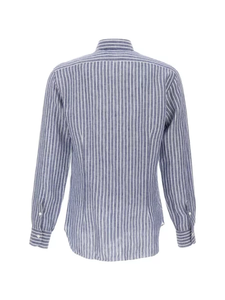 Ленена риза Barba на райета синьо