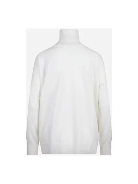 Sweter z golfem Jucca wełniany biały