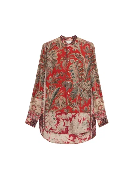 Wielobarwność koszula Pierre Louis Mascia czerwona