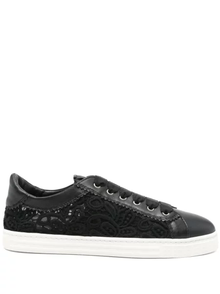Sneakerși Agl cu broderie negru