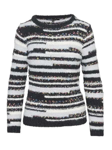 KOROSHI Pulover Punto crna bijela