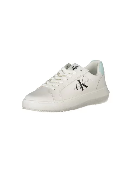 Sneakersy Calvin Klein skórzane chunky białe