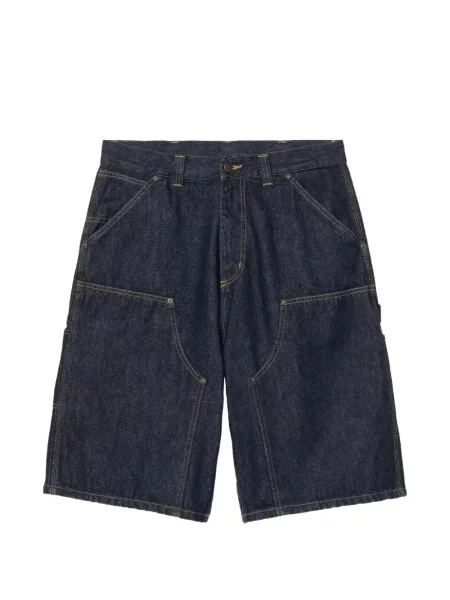 Pantaloni scurți din denim Carhartt Wip albastru