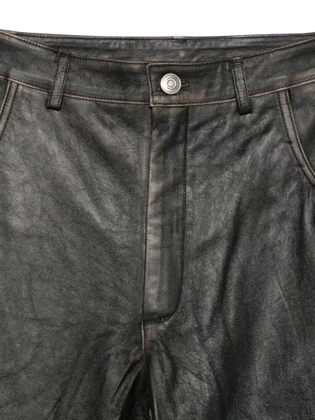 Pantaloni Giorgio Brato din piele negru