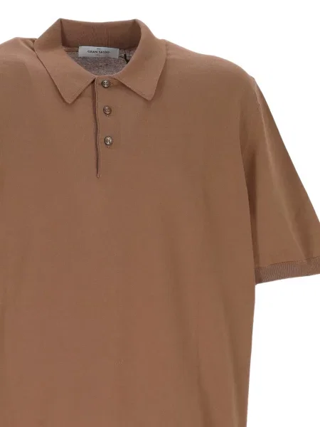 Scurt tricou polo Gran Sasso maro