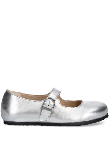 Baleríny Birkenstock s přezkou stříbrné