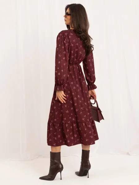 Midi haljina Italy Moda smeđa