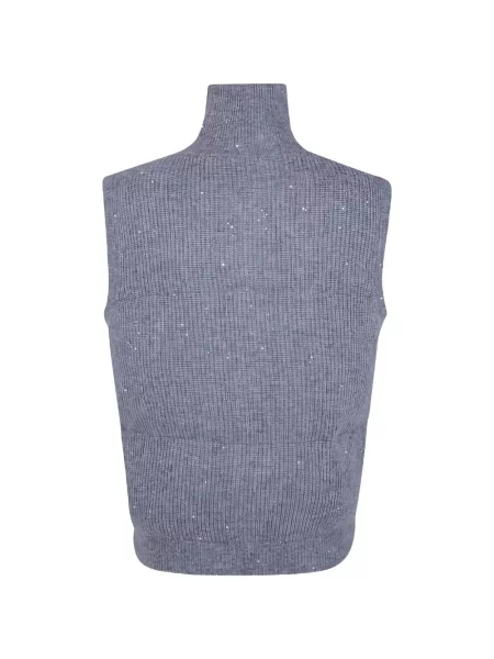 Pulover Seventy cu paiete gri