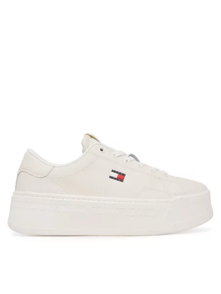 Tenisice Tommy Jeans Tjw Script Cupsole Flatform bijela