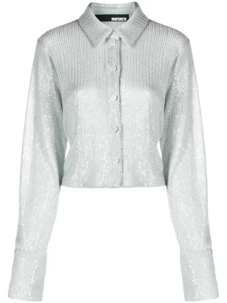 Cardigan Rotate Birger Christensen cu paiete albastru