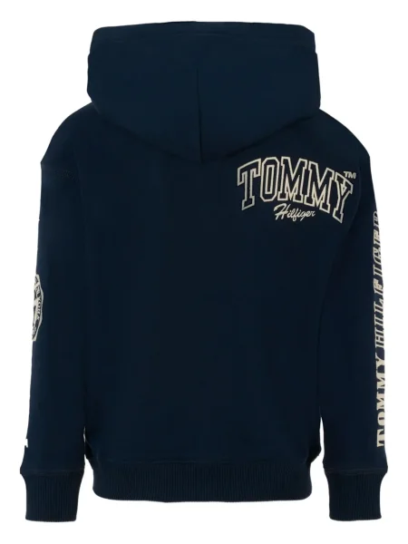 Bluza z kapturem dziecięca Tommy Hilfiger niebieska