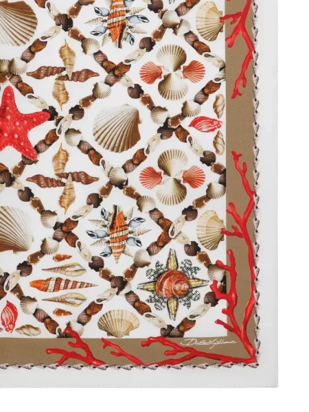 Fular Dolce & Gabbana de mătase roșu