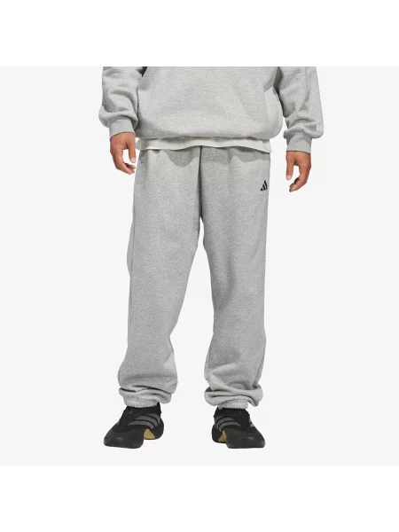 Fleecové basketball kalhoty Adidas Originals šedé