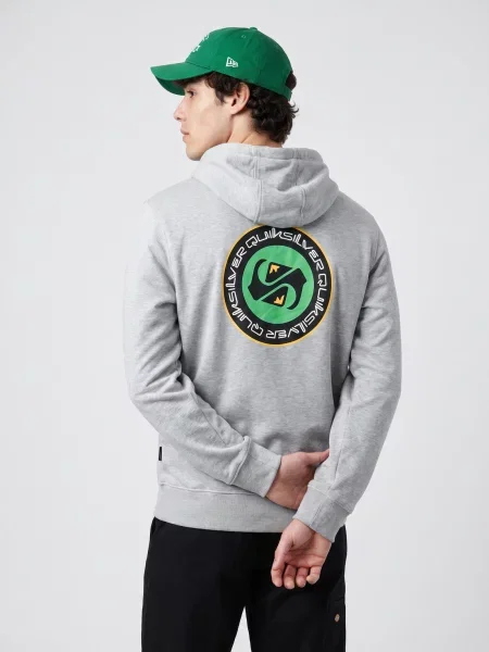Majica s kapuljačom Quiksilver siva