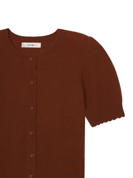 Cardigan Frame tricotate maro