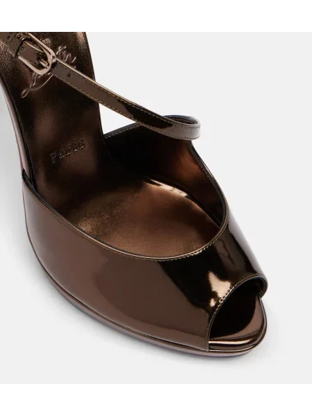 Sandale Christian Louboutin din piele maro