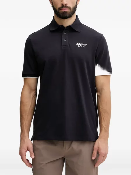 Tricou polo Guess cu imagine albastru