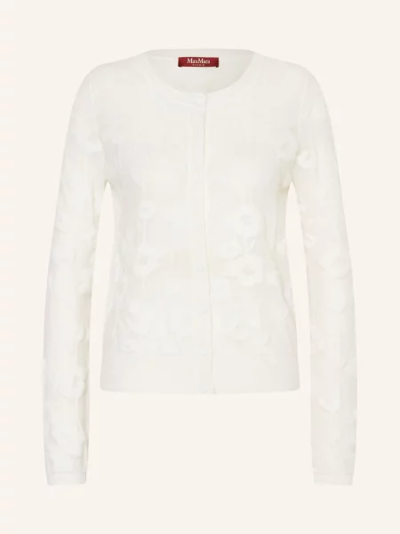 Max Mara Studio Kardigan Curzio weiss biały