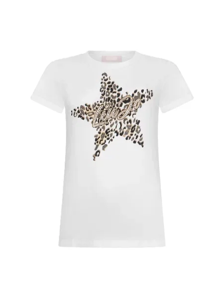 Liu Jo Tricou maro cappuccino / negru alb