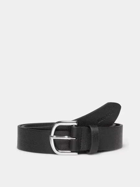 Кожаный ремень Marc O'polo с ремешками черный