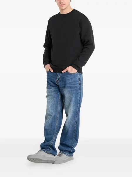 Hanorac crewneck Urban Classics cu decolteu rotund negru