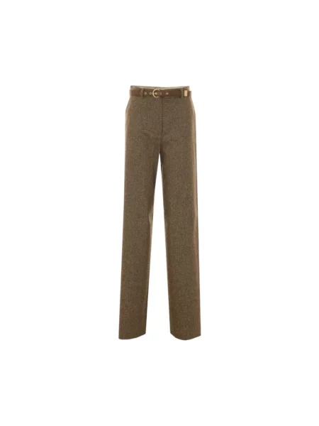 Spodnie Max Mara Studio wełniane zielone