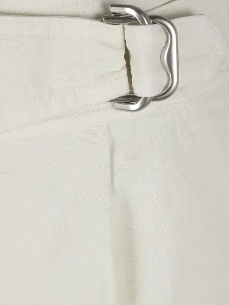 Pantaloni scurți Burberry cu cataramă alb