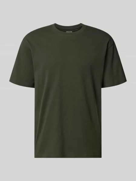 Damski t-shirt o kroju regular fit z okrągłym dekoltem Jack & Jones oliwkowa