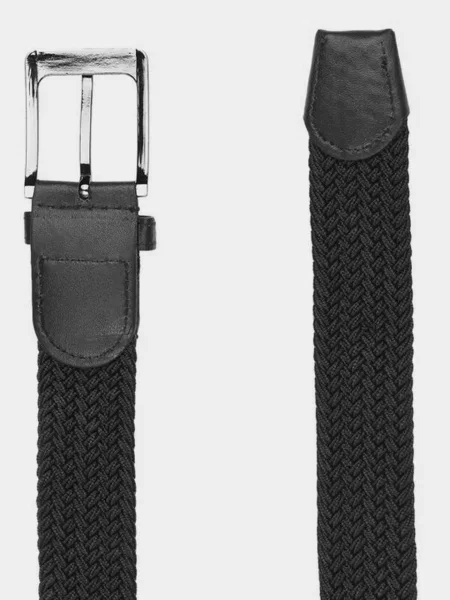 Кожаный ремень Borsa Leather с ремешками черный