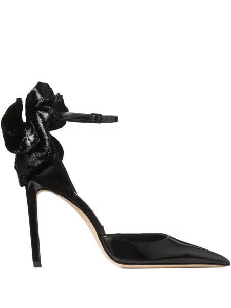 Pantofi cu toc Jimmy Choo cu funde negru