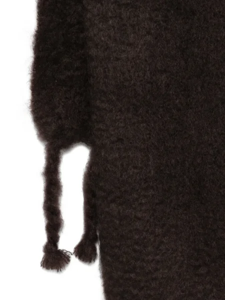 Fular Jil Sander cu franjuri maro
