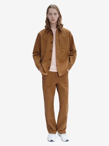 A.P.C. pantaloni de drept maro