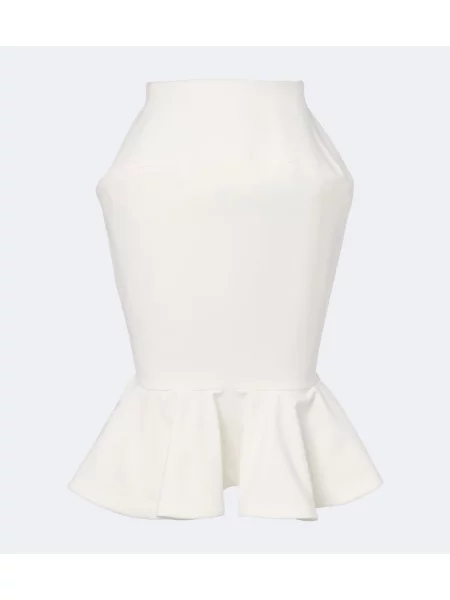 Midi sukňa Jacquemus biela