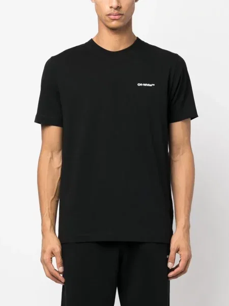 Μικρός μπλούζα Off-white με σχέδιο λευκό
