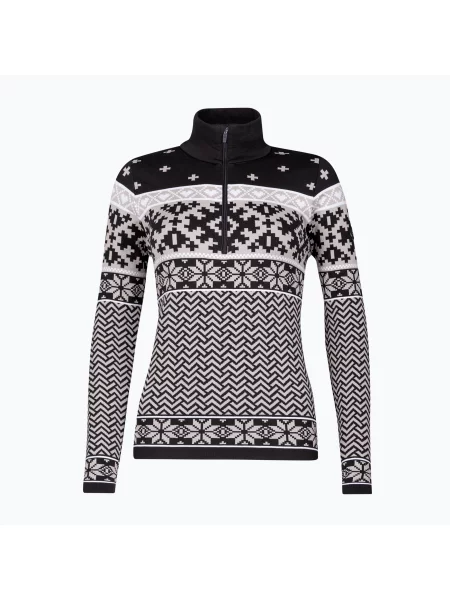 Дамски термо суитшърт Newland Kristel Half Zip black/stone черно