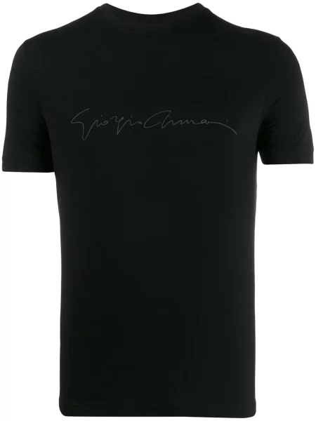 Tricou Giorgio Armani cu imagine negru