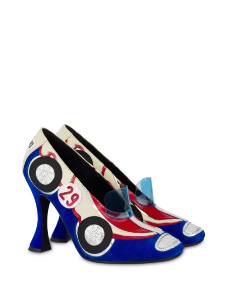 Pantofi cu toc Moschino albastru
