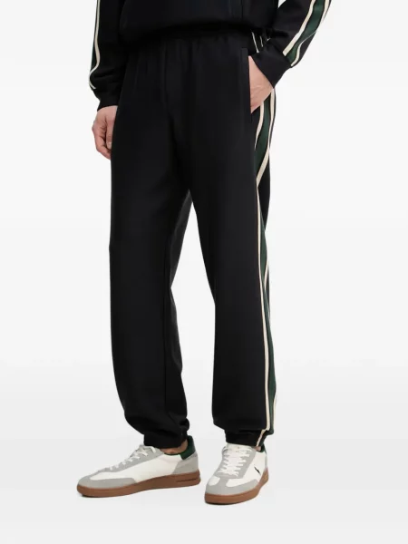 Pantaloni de jogging Emporio Armani din lyocell albastru