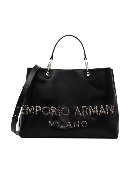 Emporio Armani torebka skórzana czarna