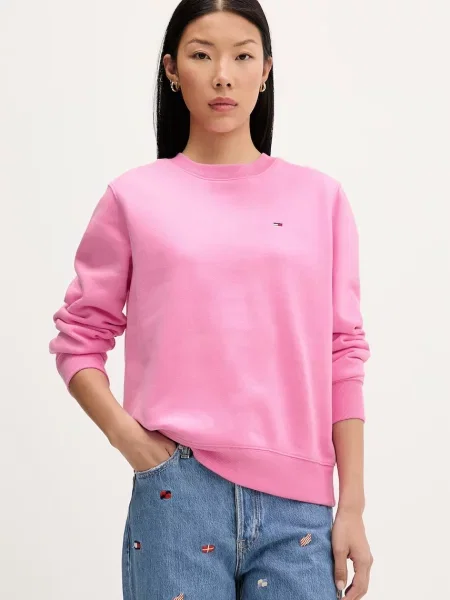 Tommy Jeans hanorac pentru femei din roz