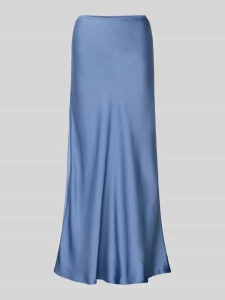 Długa spódnica z satyny Model Vicky' Neo Noir niebieska