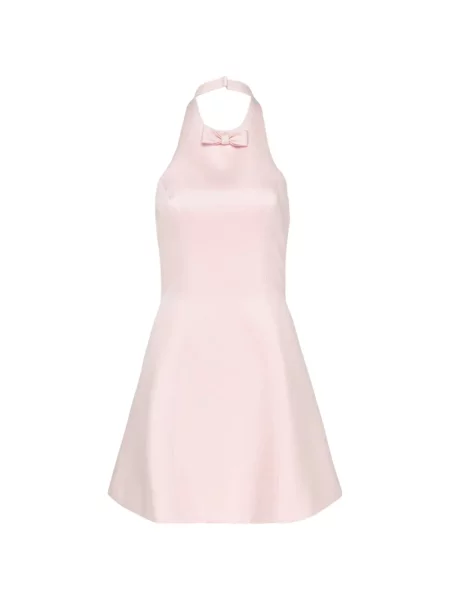 Rochie mini Stolen Stores cu funde cu gât halter roz