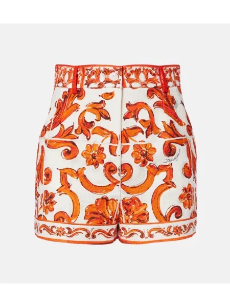 Pantaloni scurți Dolce&gabbana cu imagine roșu