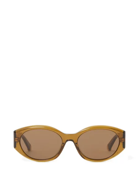 Ochelari de soare Stella Mccartney Eyewear cu imprimeu geometric maro
