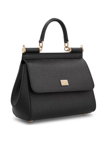 Torebka Dolce And Gabbana zamszowa czarna