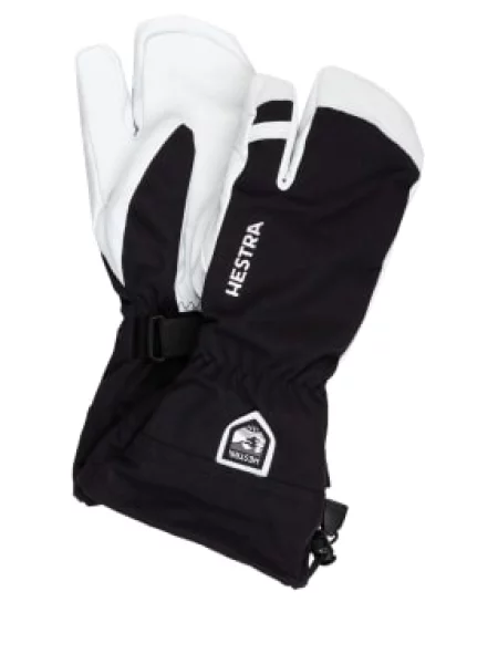 Hestra Lyžařské Rukavice Heli Ski černá bílá