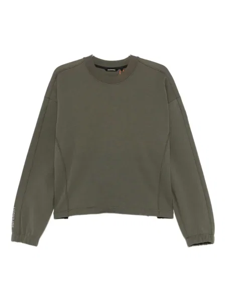 Hanorac crewneck Superdry cu decolteu rotund verde